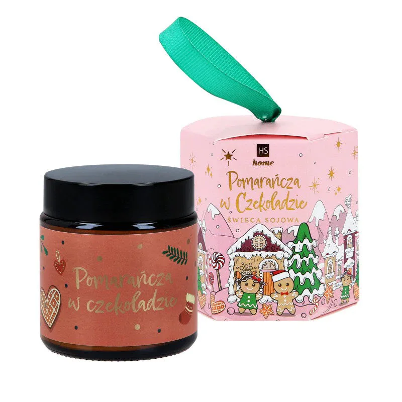 Christmas Soy Candle Πορτοκαλί Chocolate 100ml