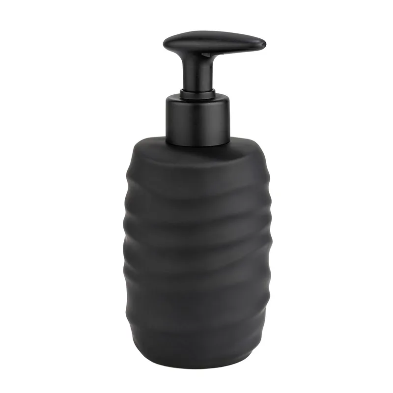Dispenser Μπάνιου 400ml (Φ8.5x17) Wenko Illana Black 26294100