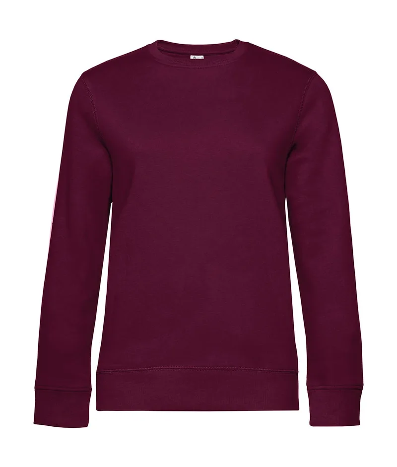 Γυναικείο Φούτερ WW01Q B & C Queen Crewneck Dark Cherry