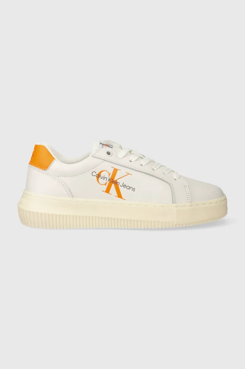 Δερμάτινα sneakers Calvin Klein Jeans YW0YW00823 CHUNKY CUPSOLE MONOLOGO W