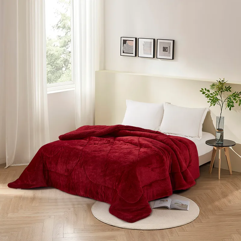 Κουβερτοπάπλωμα Ημίδιπλο 160x220 Vienna Bordo