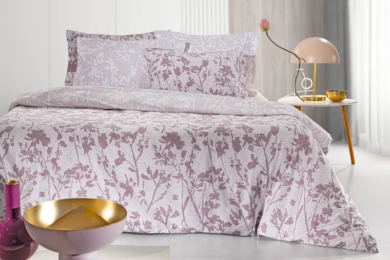 Σετ Σεντόνια Υπέρδιπλα 4 Τεμαχίων Guy Laroche Romance Melanze 240x265