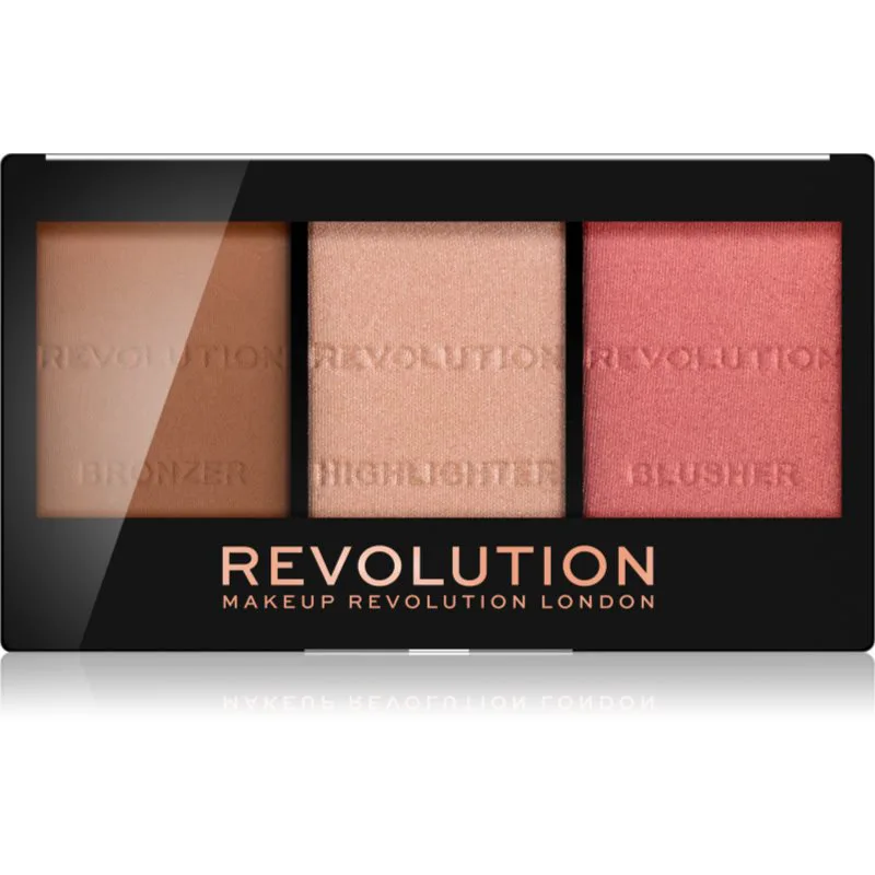 Revolution Ultra Sculpt & Contour παλέτα για περίγραμμα του προσώπου απόχρωση Ultra Fair C01 11 γρ