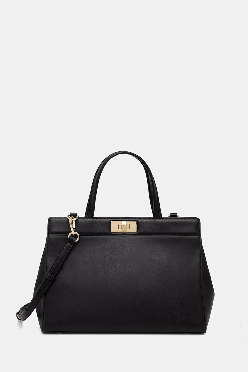 Tommy Hilfiger Shopper γυναικεία από απομίμηση δέρματος