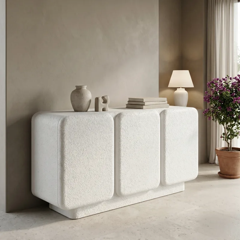 Μπουφές Kooldio pakoworld mdf λευκό 120x37.5x69εκ - PAKO WORLD - 415-000013