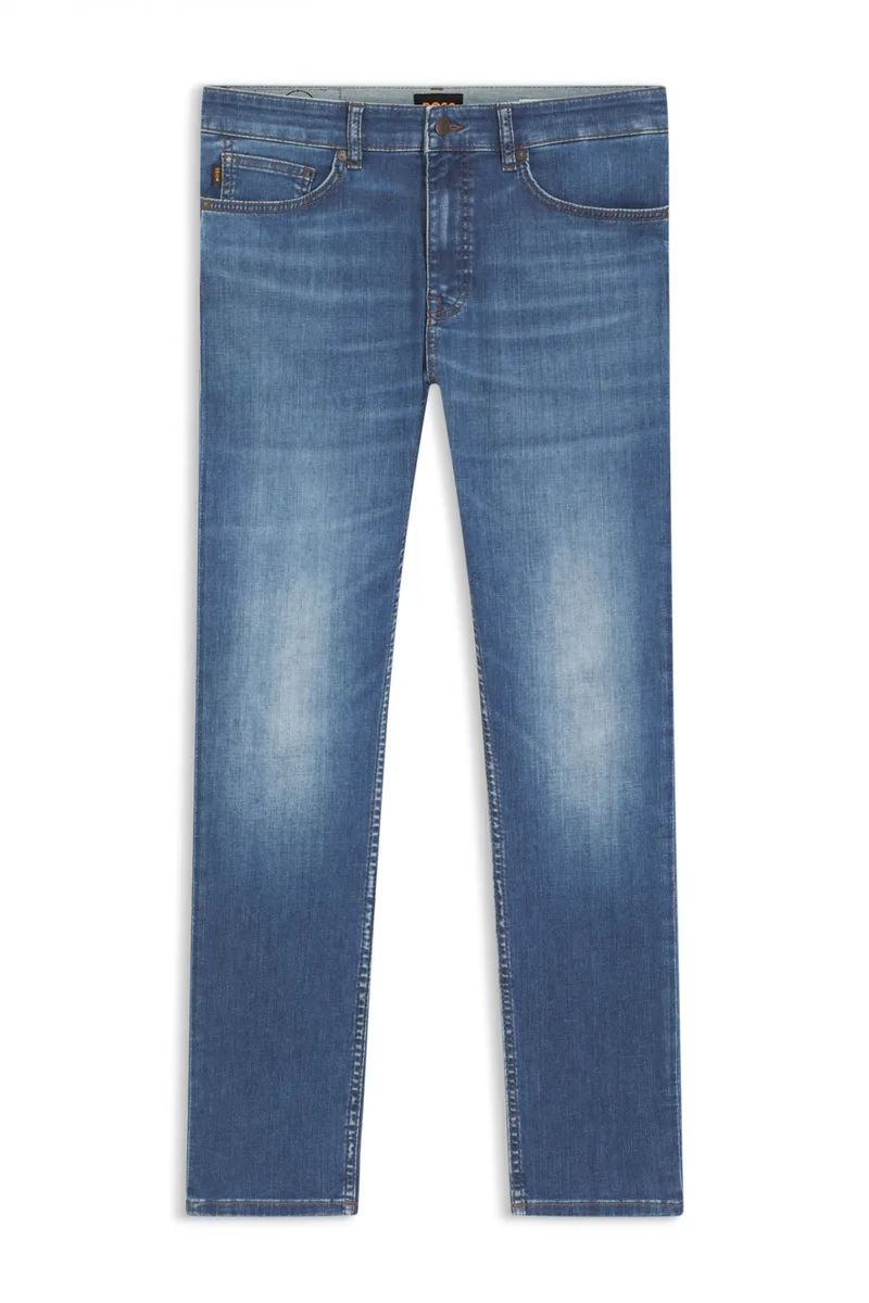 BOSS CASUAL ΠΑΝΤΕΛΟΝΙ JEANS SLIM FIT SOFT MOTION DELAWARE BO S NOOZE ΜΠΛΕ