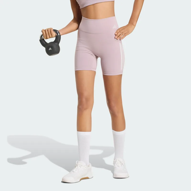 adidas W Optime Workout 3-Stripes Short Legging (9000267119_74606)