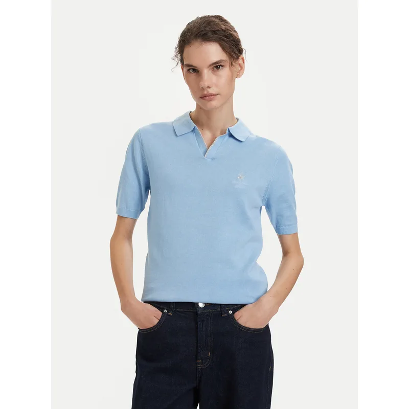 Beverly Hills Polo Club Polo P-SS26W-M550273 Ανοιχτό μπλε Regular Fit