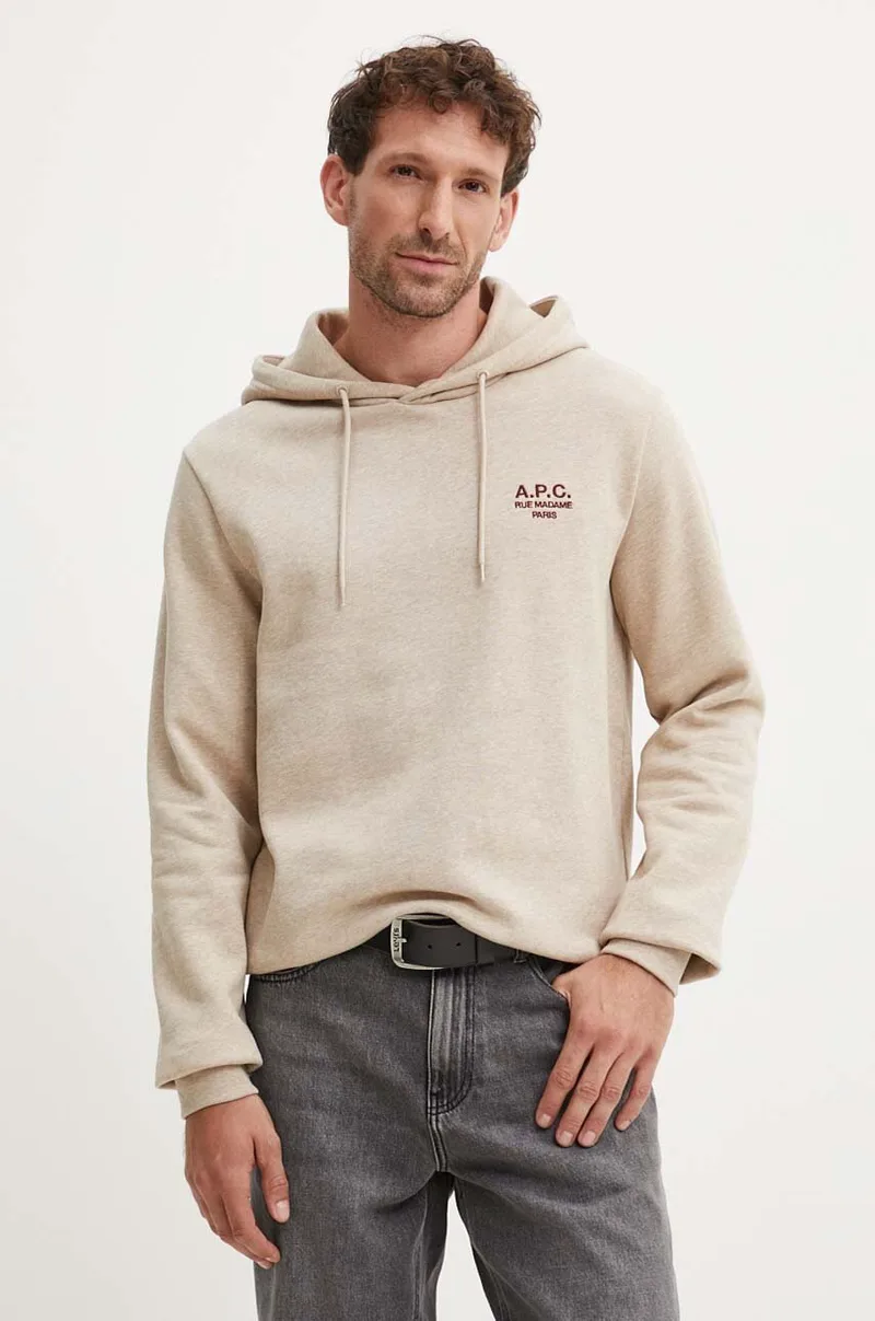 Μπλούζα A.P.C. hoodie standard rue madame GOTS