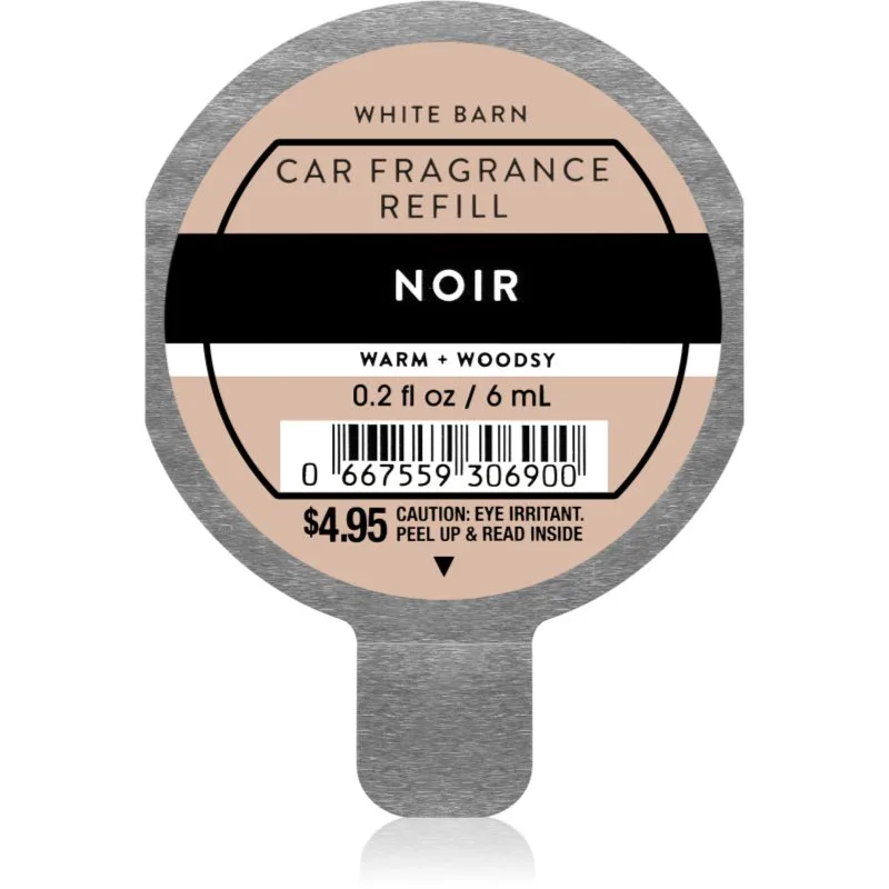 Bath & Body Works Noir άρωμα για αυτοκίνητο ανταλλακτικό 6 ml