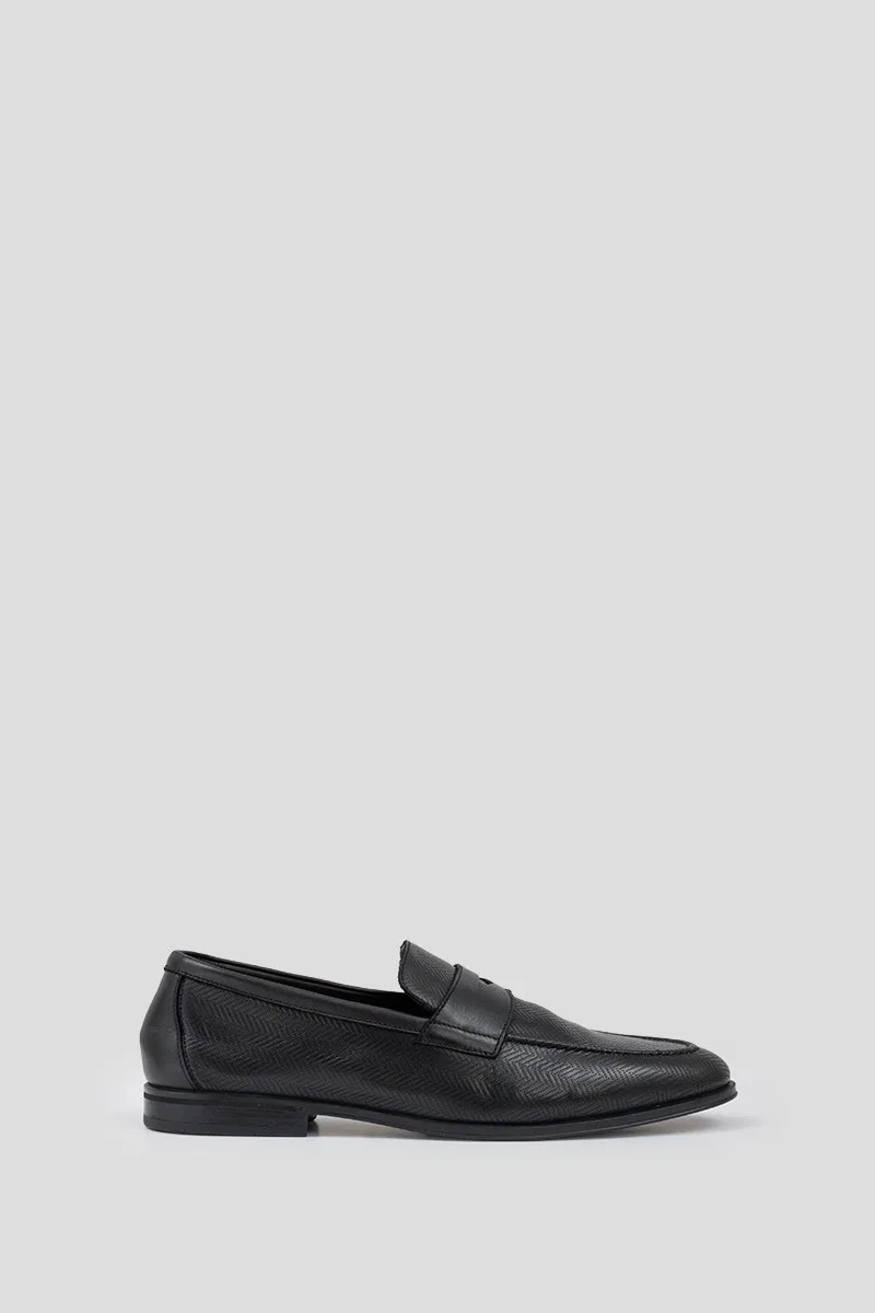 DOUCAL'S Ανδρικό Μαύρο Men's Loafers In Black