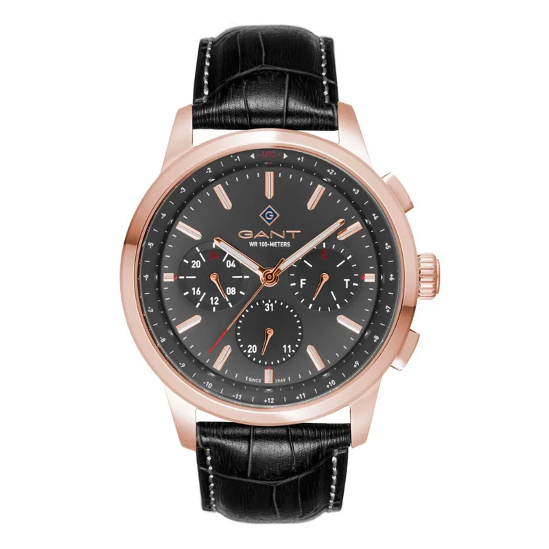 GANT Middletown Black Leather Chronograph G154005
