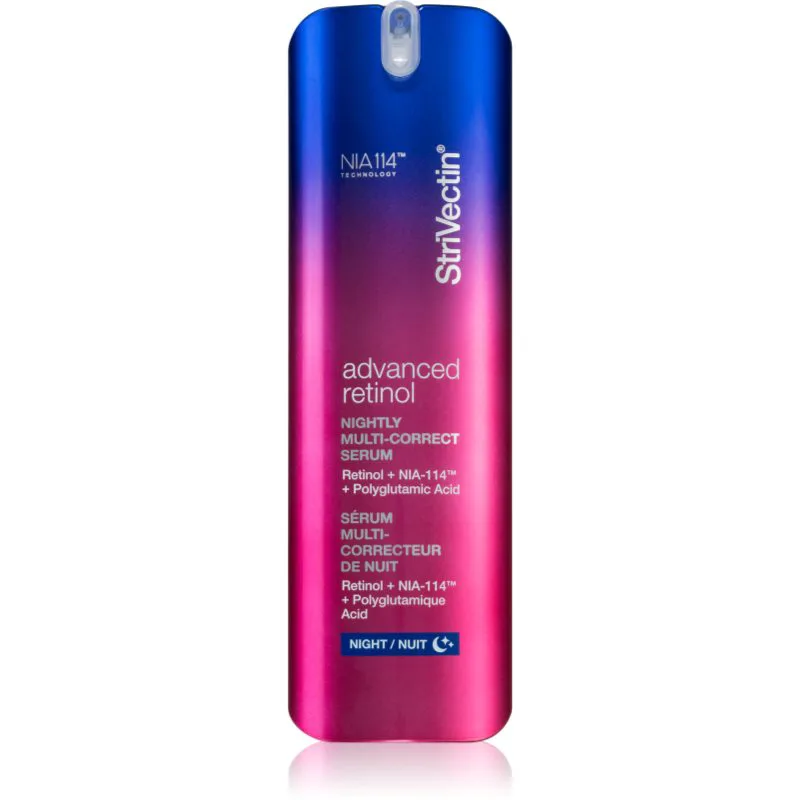 StriVectin Advanced Retinol Nightly Multi-Correct Serum αναγεννητικός ορός νύχτας με αναζωογονητική επίδραση με ρετινόλη 30 ml