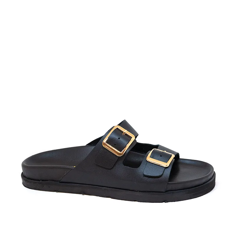 Bigshoes GA0307-01/01 Δερμάτινo Σανδάλι Μαύρο