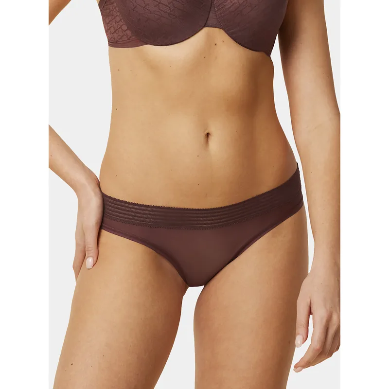 Triumph Σλιπ κλασικά Tempting Sheer Highleg Tai 10215956 Καφέ