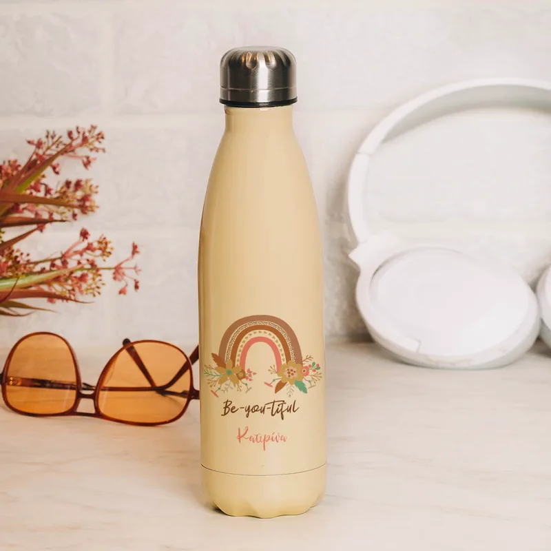 Be-you-Tiful - Μπουκάλι Θερμός 500ml - Κίτρινο