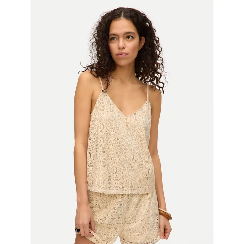 Vero Moda Τοπ Maya 10325031 Μπεζ Regular Fit