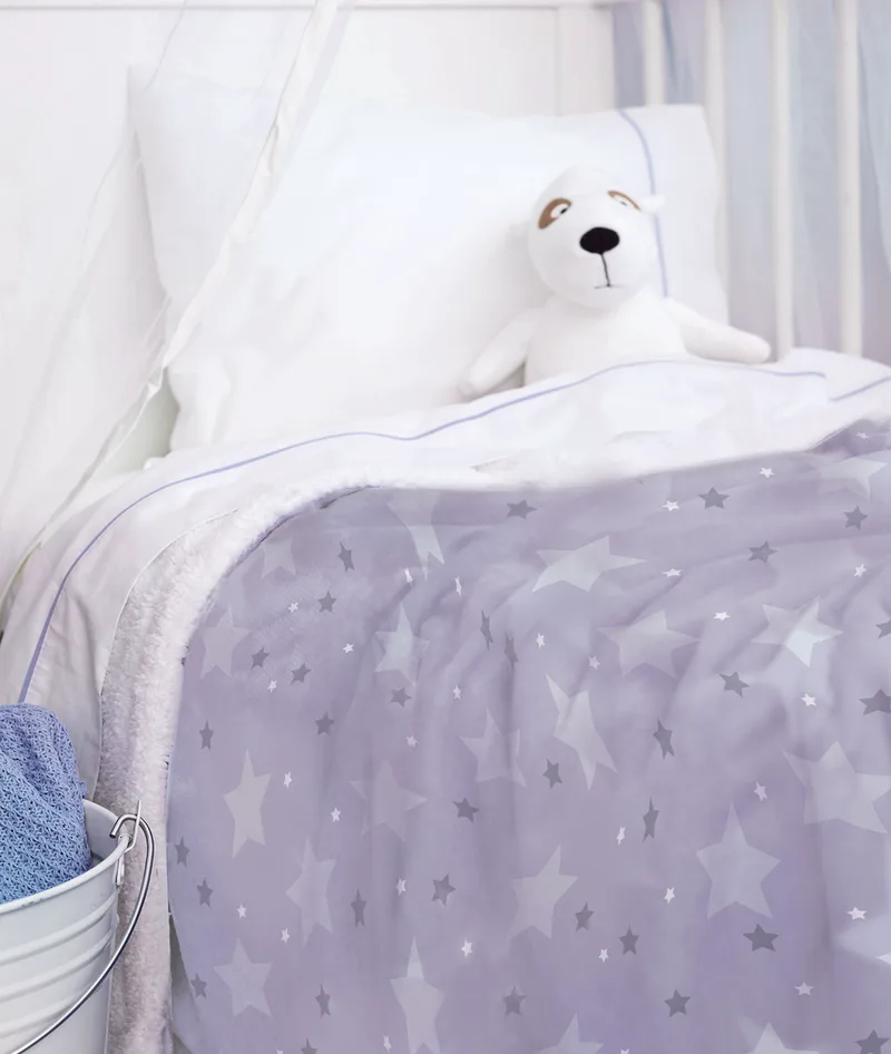 Κουβέρτα Fleece Αγκαλιάς 80X90 Palamaiki Bebe Blanket Sky Girl (80x90)