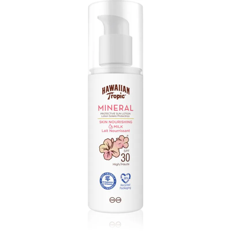 Hawaiian Tropic Mineral Sun Milk προστατευτική αντηλιακή λοσιόν SPF 30 100 ml