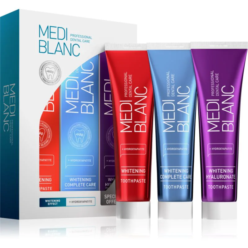 MEDIBLANC Whitening Toothpastes Set Σετ με λευκαντική δράση 3x100 ml