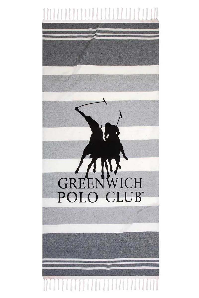 Greenwich Polo Club unisex πετσέτα θαλάσσης 80 x 170 cm "3841" - 267801703841 Γκρι