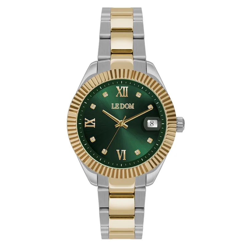 LE DOM Harmony Crystals - LD.1502-5, Silver case with Stainless Steel Bracelet