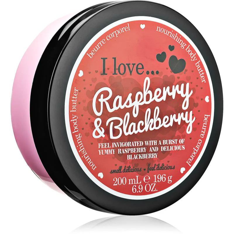 I Love Strawberries & Cream βούτυρο σώματος Raspberry & Blackberry 200 ml