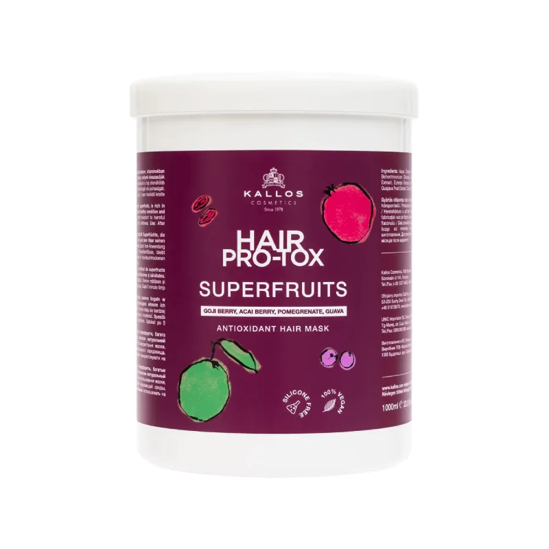 Kallos Hair Pro-Tox Superfruits Hair Mask 1000ml