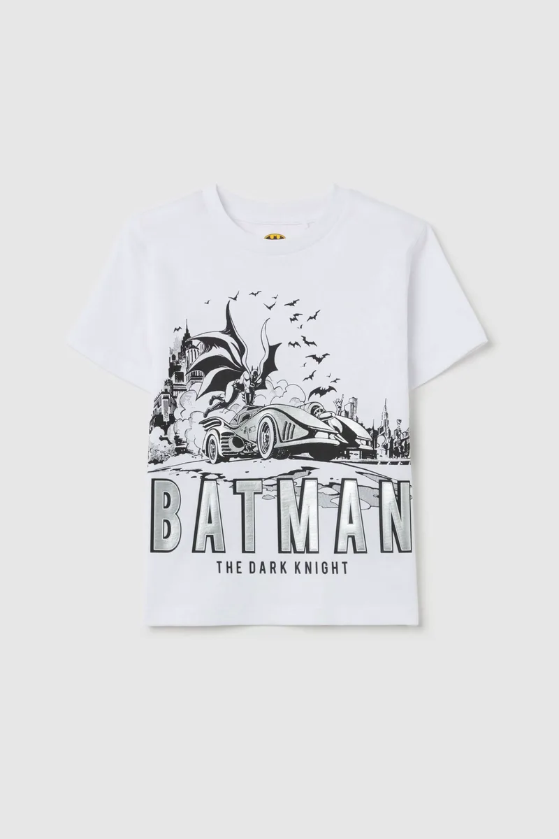 OVS παιδικό T-shirt με print Regular Fit - 002269484 Λευκό