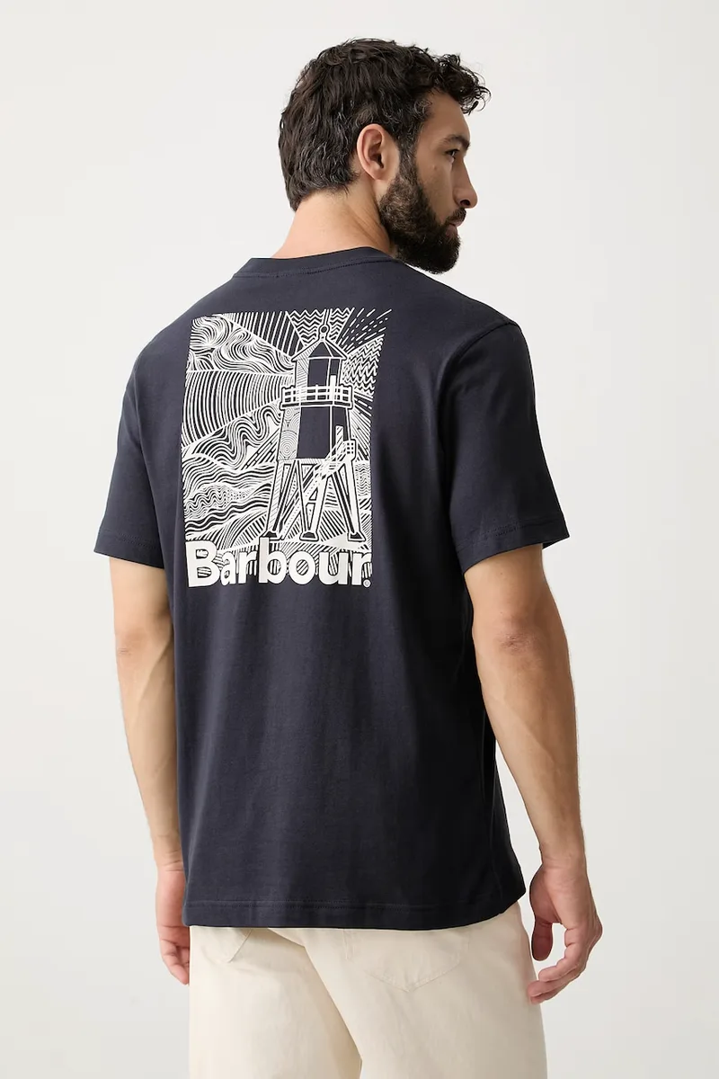 Barbour t-shirt ανδρικό βαμβακερό MOONWELL