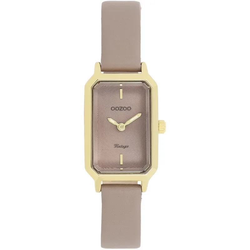 Γυναικείο ρολόι OOZOO Vintage Taupe Leather Strap C20420 C20420