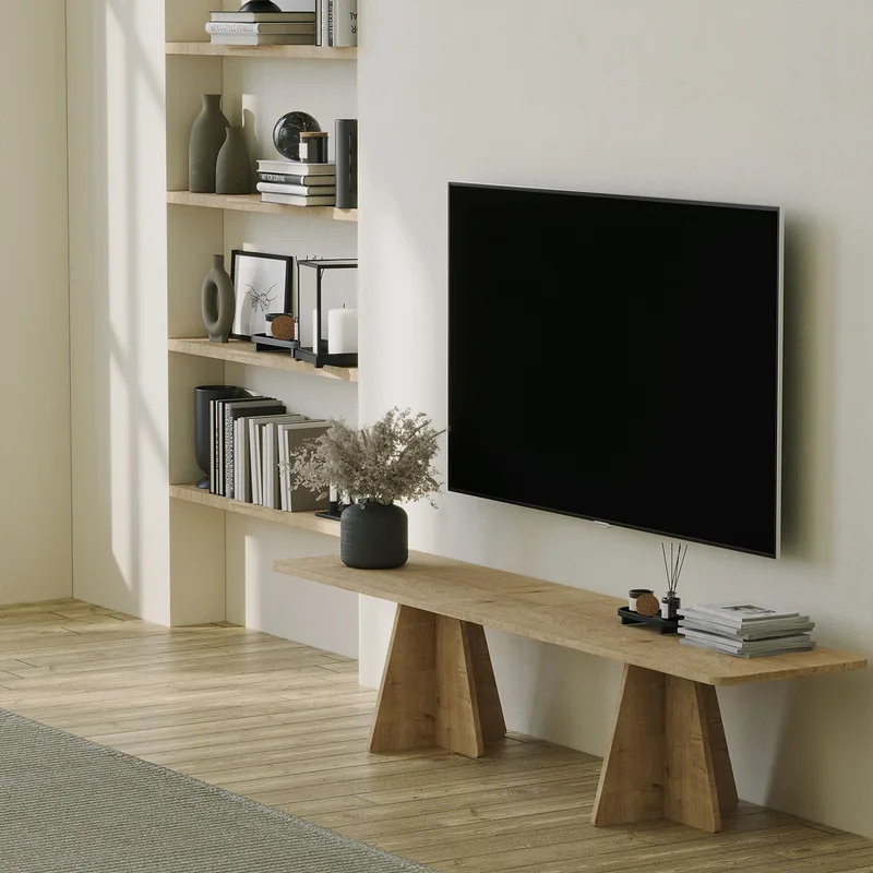 Βάση Τηλεόρασης Mushroom - Sapphire Oak 552Nos2493 (180x40x42)