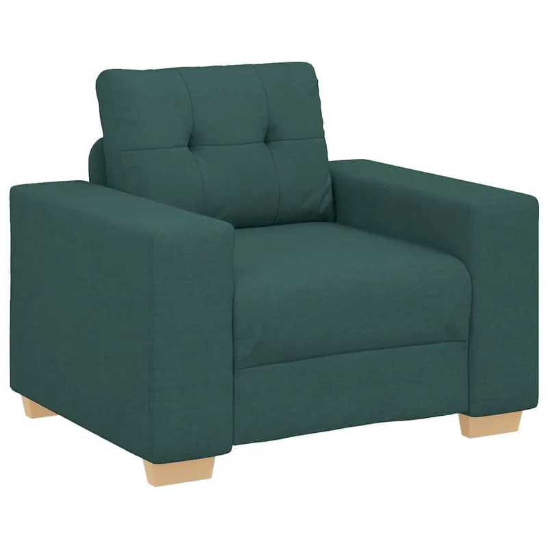 vidaXL Πολυθρόνα-Καναπέ Σκούρο Πράσινο 100x78x80 εκ. Ύφασμα