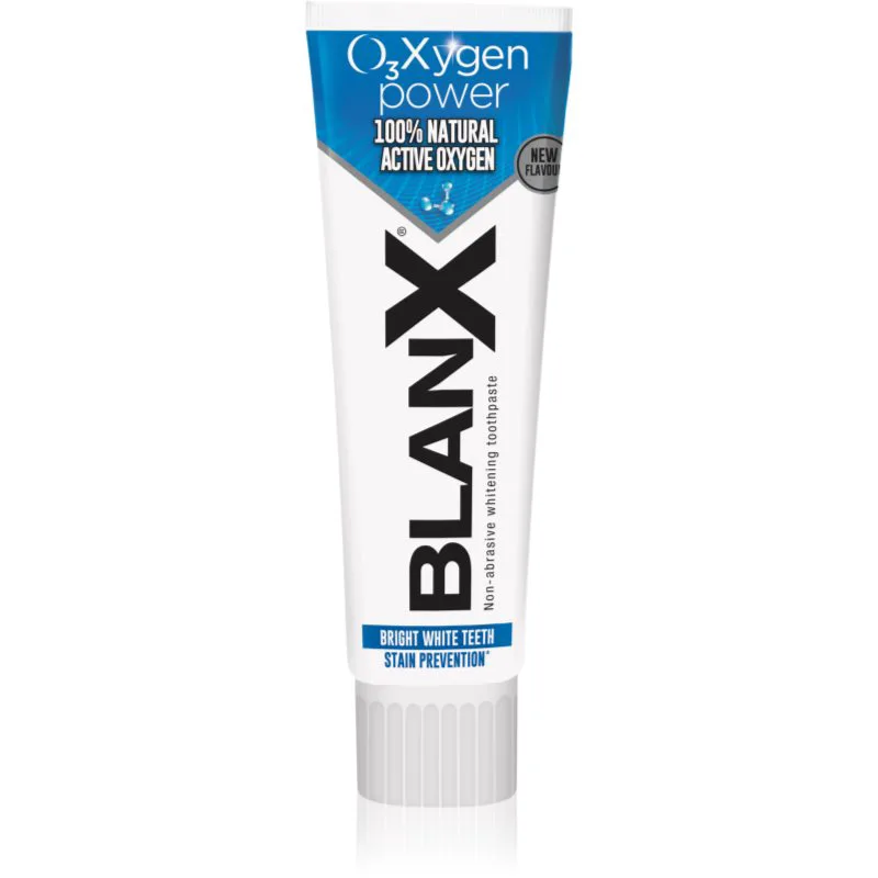 BlanX O3X Toothpaste φυσική οδοντόπαστα για απαλή λεύκανση και προστασία σμάλτου 75 ml