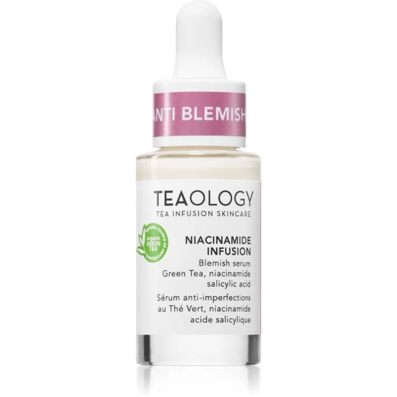 Teaology Serums Niacinamide Infusion ορός προσώπου για λάμψη για την αντιμετώπιση των καφέ κηλίδων 15 ml