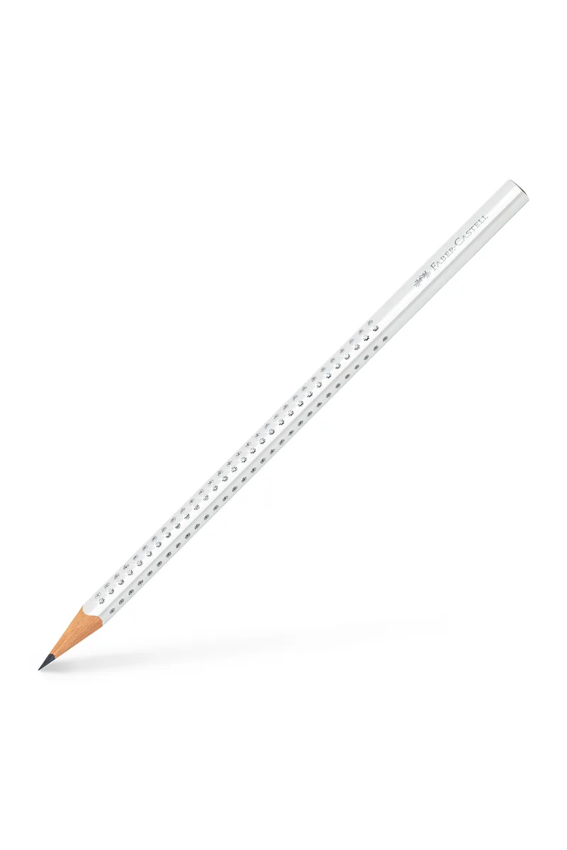 Faber-Castell Μολύβι B Grip Sparkle Λευκό - 077118305