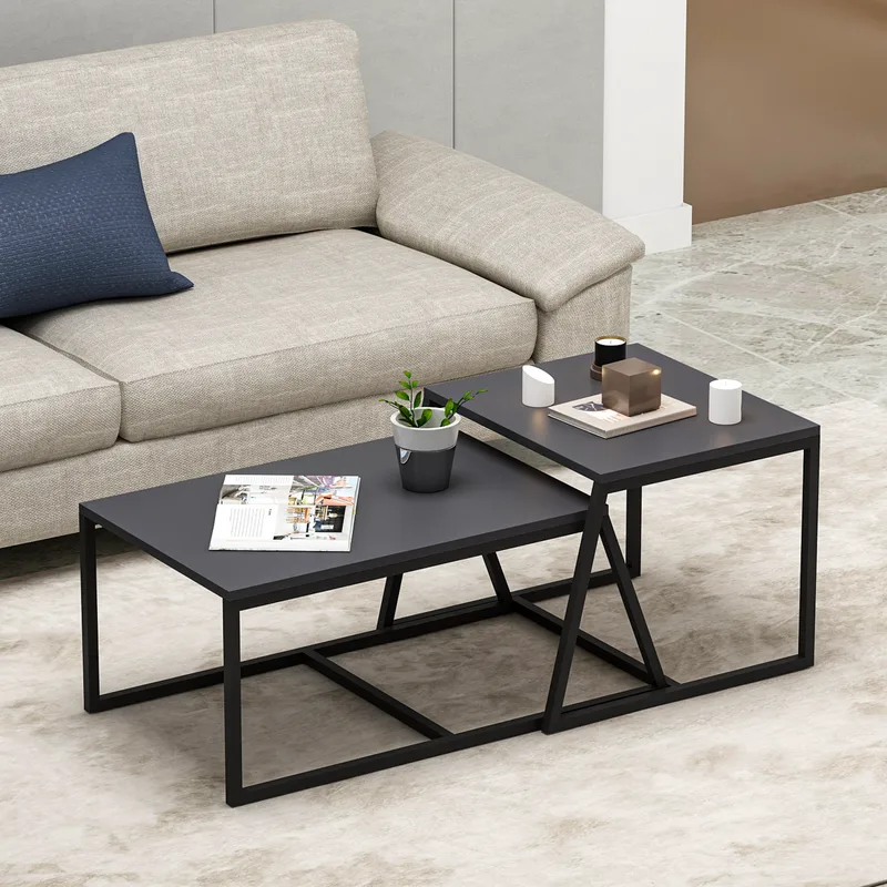 Τραπέζι Σαλονιού Minimal - Anthracite 382Nrc1203 (75x38x50)