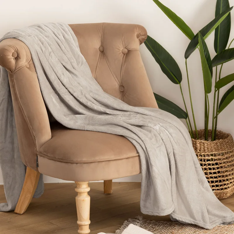 Κουβέρτα Καναπέ Fleece (130x180) A-S Flannel Linen 156047D