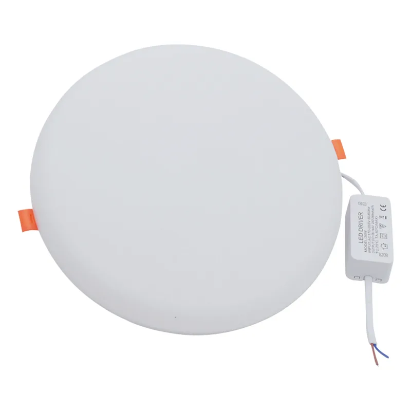 Χωνευτό LED Panel Φ8.5xY3cm Χωρίς Πλαίσιο 9W με Σύστημα Ρυθμιζόμενης Τρύπας Κοπής 3-6cm