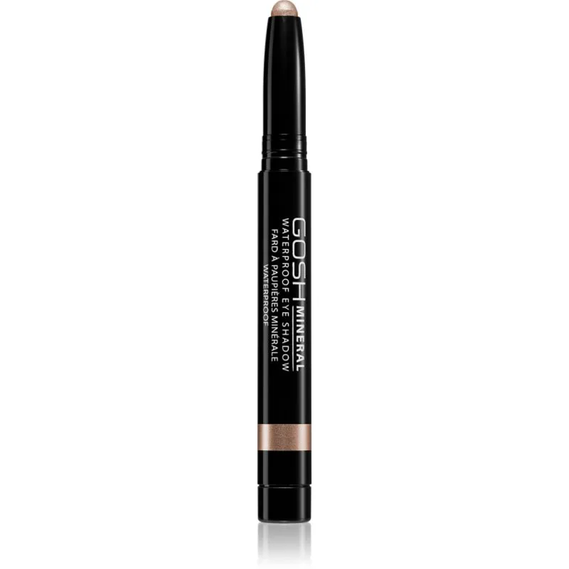 GOSH COPENHAGEN Mineral Waterproof μακράς διαρκείας σκιές ματιών σε μολύβι αδιάβροχο απόχρωση 012 Golden Nude 1.4 γρ