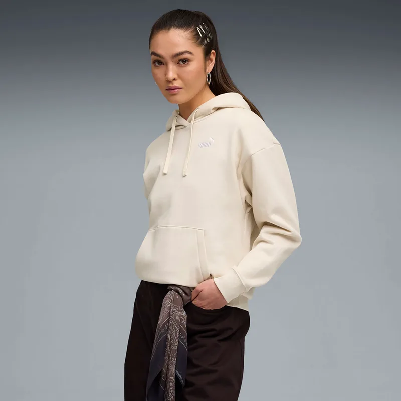 PUMA ESSENTIALS SMALL NO. 1 LOGO COMFORT HOODIE ΜΠΕΖ