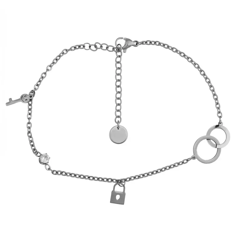 Ατσάλινο βραχιόλι ποδιού Locket 057883 057883 Ατσάλι