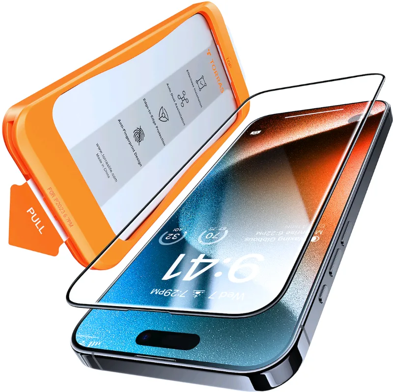 Αντιχαρακτικό Γυαλί Προστασίας Apple iPhone 16 Pro Max - Torras Install Master Tempered Glass FullFace Οθόνης - Clear (6970592331001)