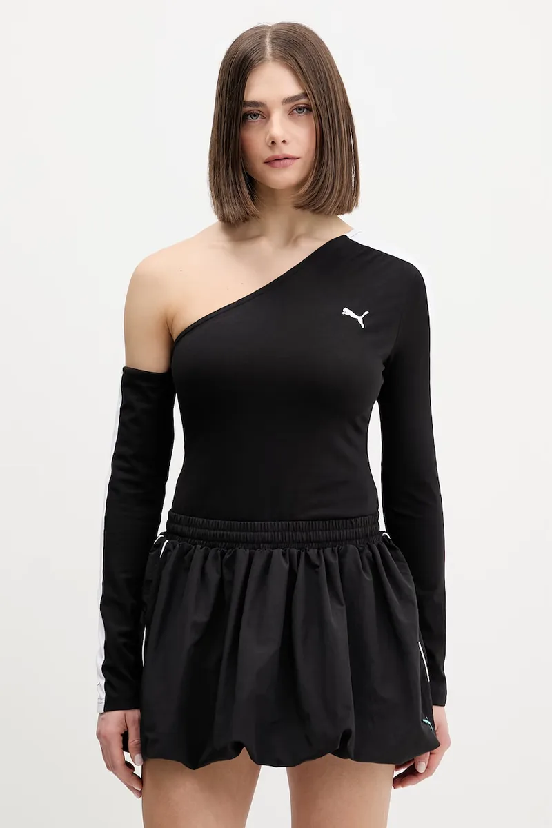 Puma μακρυμάνικο γυναικείο με βαμβάκι Asymmetric Longsleeve