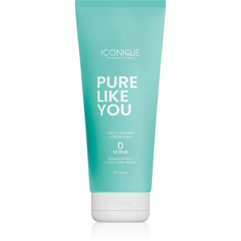 ICONIQUE Professional PURE LIKE YOU Deep Cleansing & Refreshing Scrub καθαριστική απολέπιση Για λιπαρό δέρμα της κεφαλής 200 ml