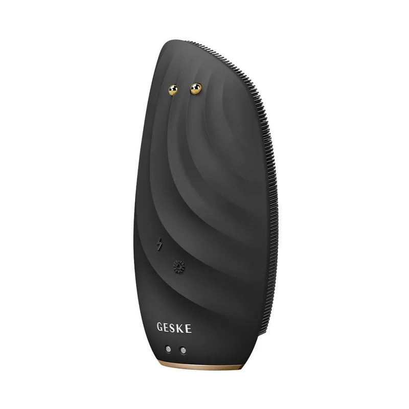 Geske Sonic Thermo Facial Brush & Face-Lifter 8 in 1 - Black
