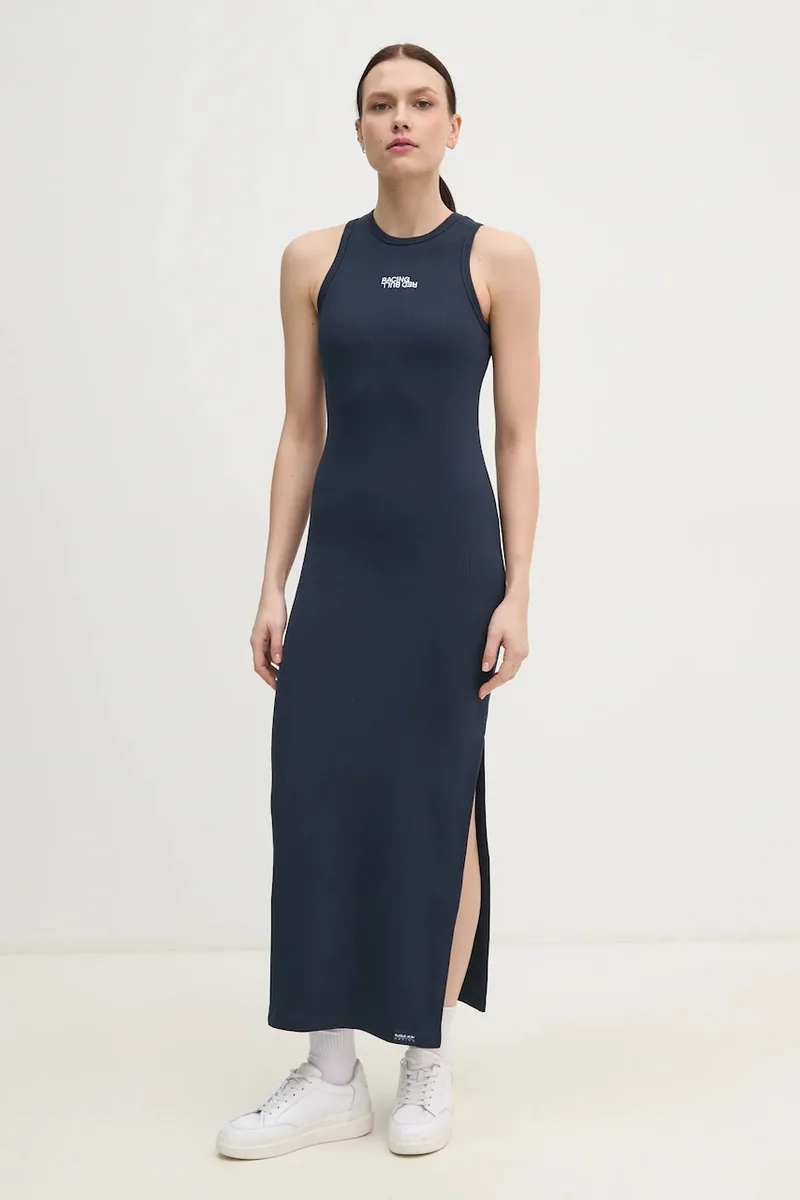 Φόρεμα Red Bull Racing x Pepe Jeans LOGO RIB MAXI DRESS