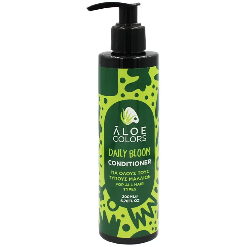 Aloe Colors Daily Bloom for Normal to Oily Hair Conditioner Μαλακτική Κρέμα Καθημερινής Χρήσης για Κανονικά προς Λιπαρά Μαλλιά, με Ανλτία 200ml