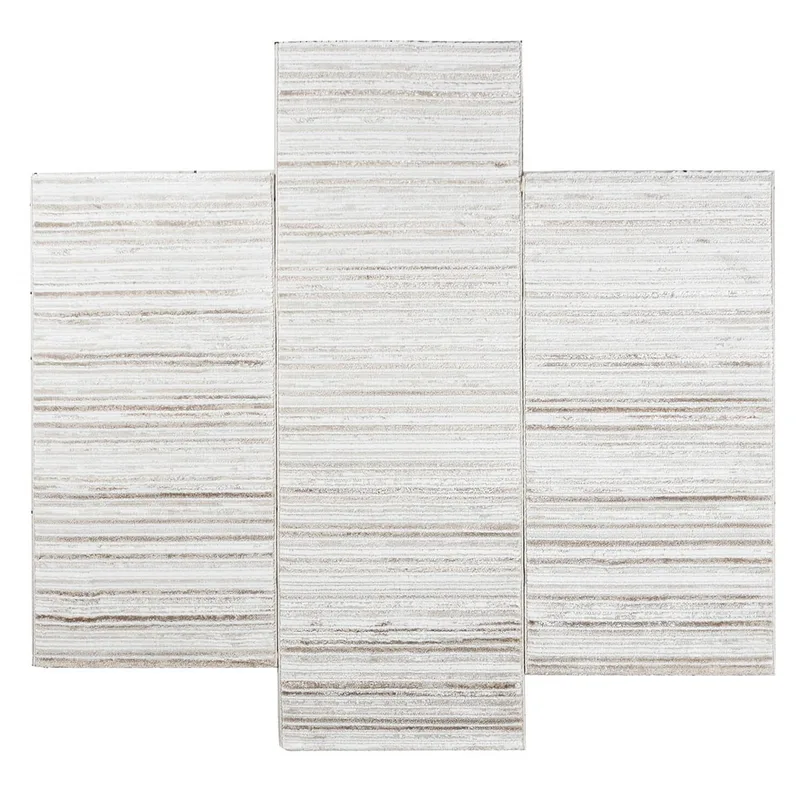 Χαλιά Κρεβατοκάμαρας (Σετ 3τμχ) Polcarpet Monaco Moma NP 461 Cream