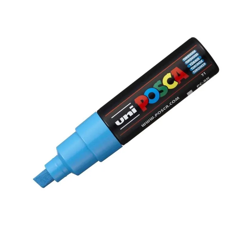 Μαρκαδόρος Posca PC-8K Πλακέ Turquoise 8.0mm Uni-Ball